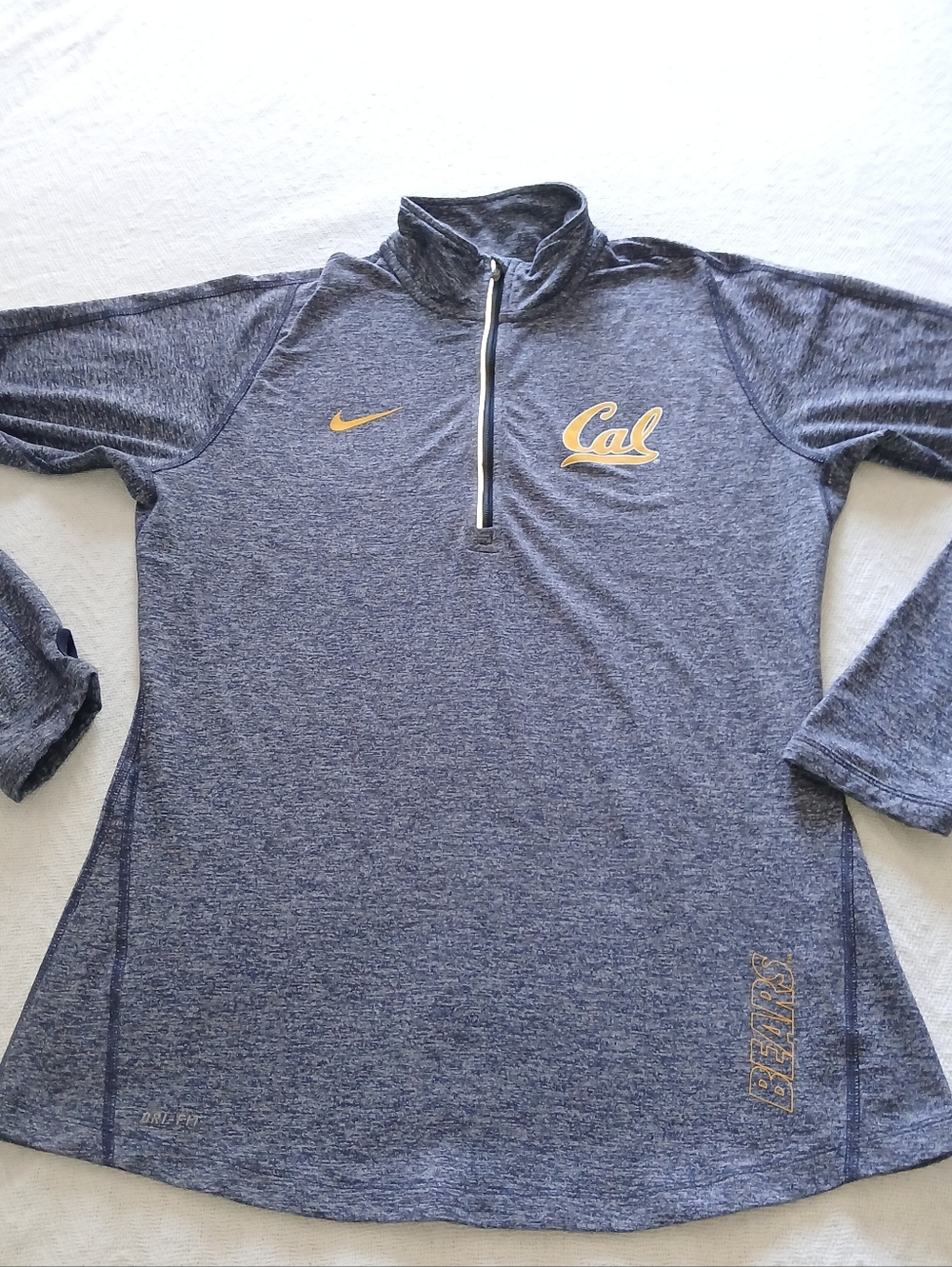 Sz.M Womens Nike Pullover Quarter Zip Cal Bears Shirt
